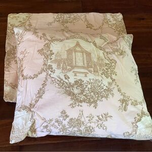 Braemore Garden Toile Custom Euro sham